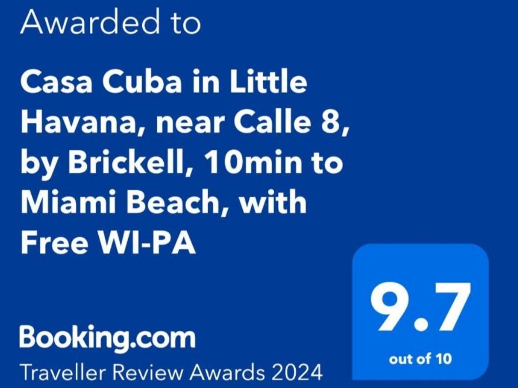 Casa Cuba In Little Havana, Brickell, Calle 8 And 10 Minutes To The Beach Free Parking マイアミ エクステリア 写真